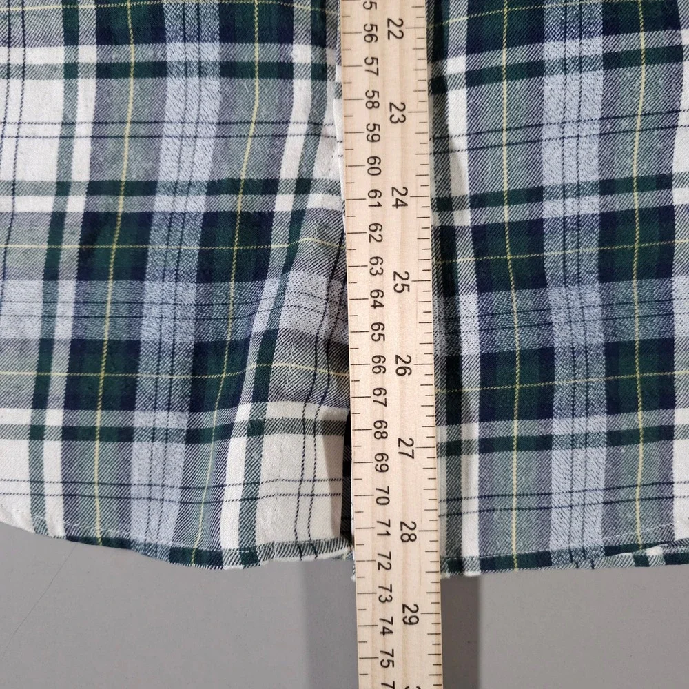 Vineyard Vines Button Down Shirt Mens‎ Small Green Plaid Performance Slim Tucker